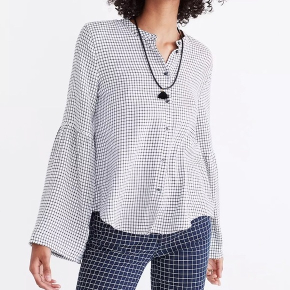 Madewell Tops - Madewell Checkered Button Up Shirt